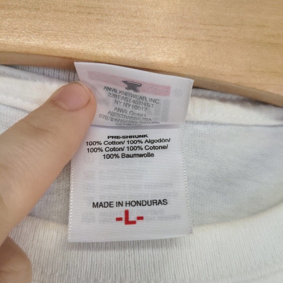 Anvil Men's 42nd Tire Kingdom Gatornationals White Large 2011 Double Sided - Picture 12 of 16